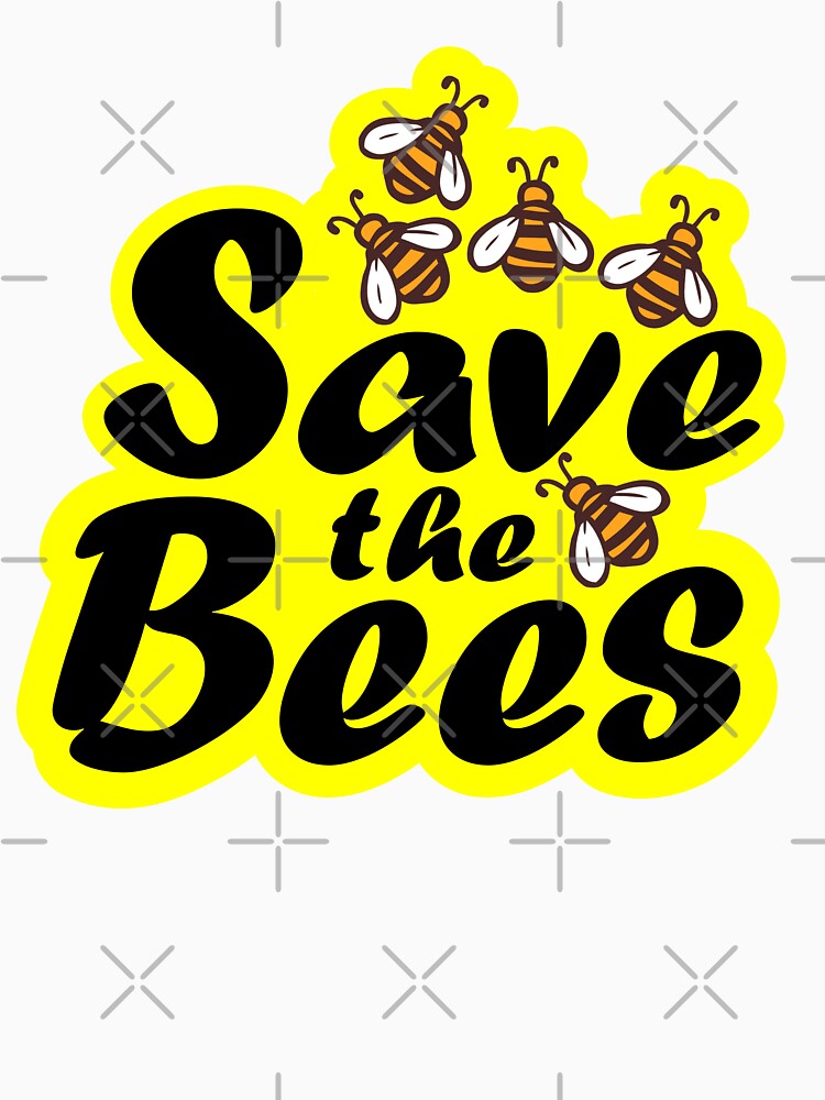 Save The Bees Nature Earth bumblebee honeybee insect global warming by dmr studio