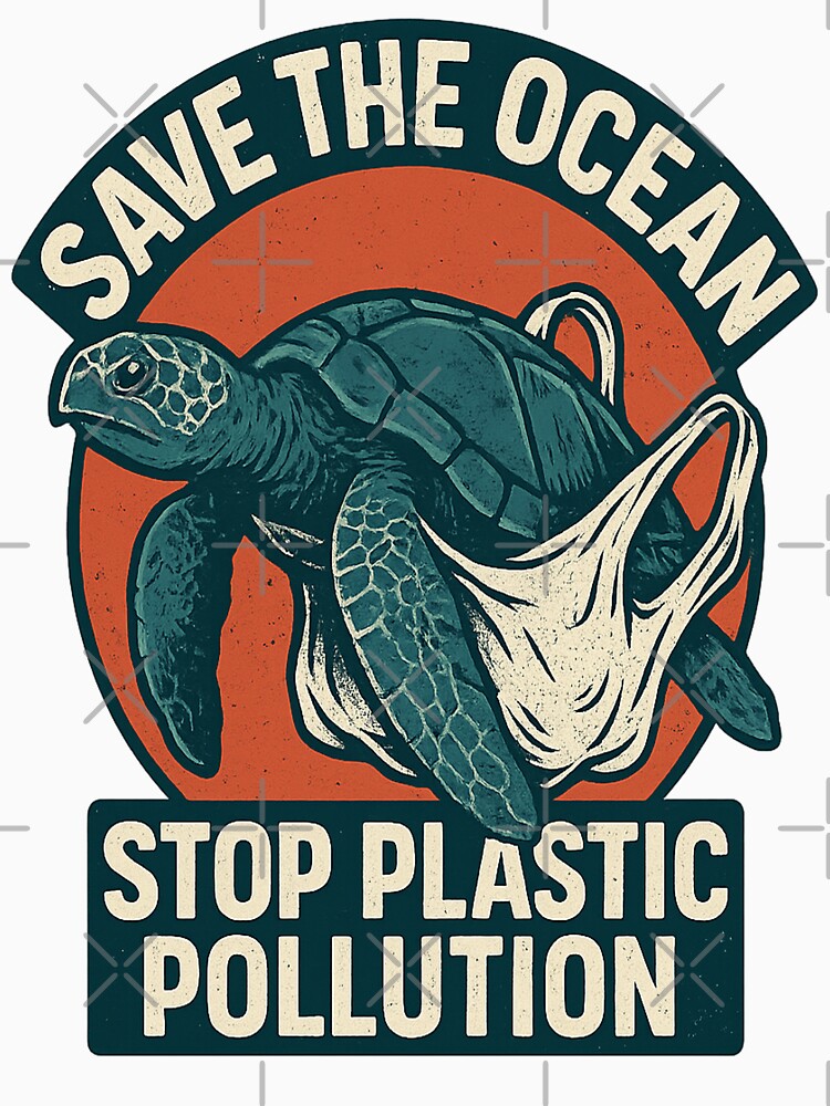 Save The Ocean – Stop Plastic Pollution Sea Turtle by NOTRE-BONHEUR