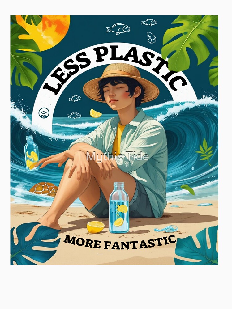 Plastic Free T-Shirt – Eco Activist Tee for Ocean Lovers by Mythic Tide
