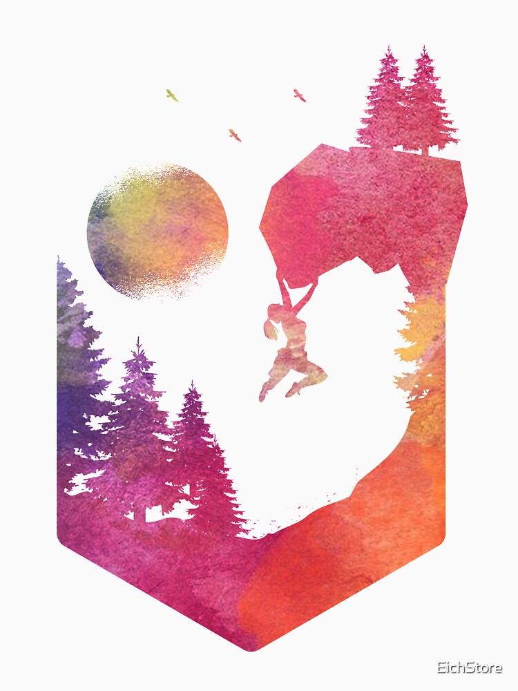 Woman, climber, climber, freedom by EichStore