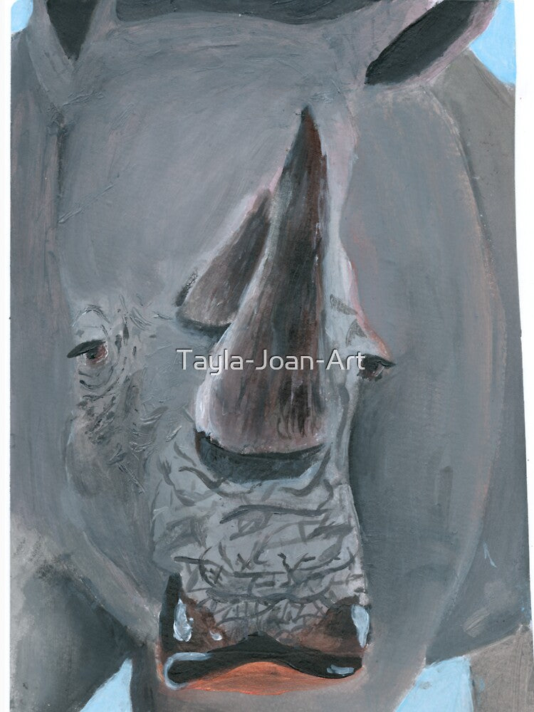 Rhino Portrait by Tayla-Joan-Art
