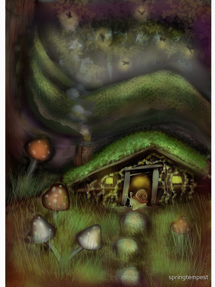 Snail at the Mossy Door by springtempest