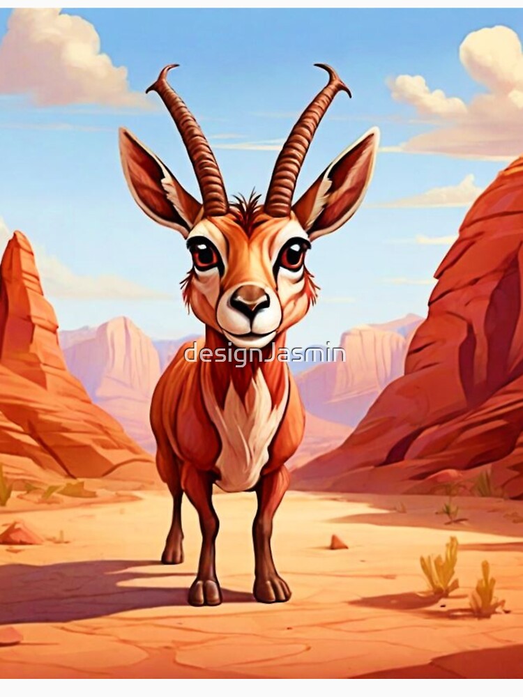 Cartoon antelope by designJasmin