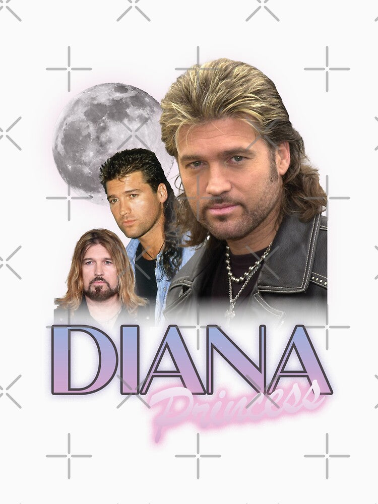 Princess Diana Billy Ray Cyrus Retro Meme Shirt by TeeMoment