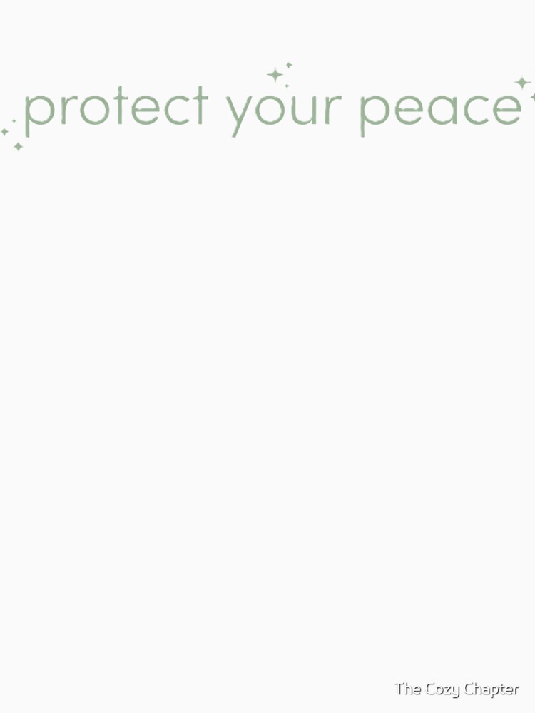 Protect Your Peace Modern Aesthetic Typography by The Cozy Chapter