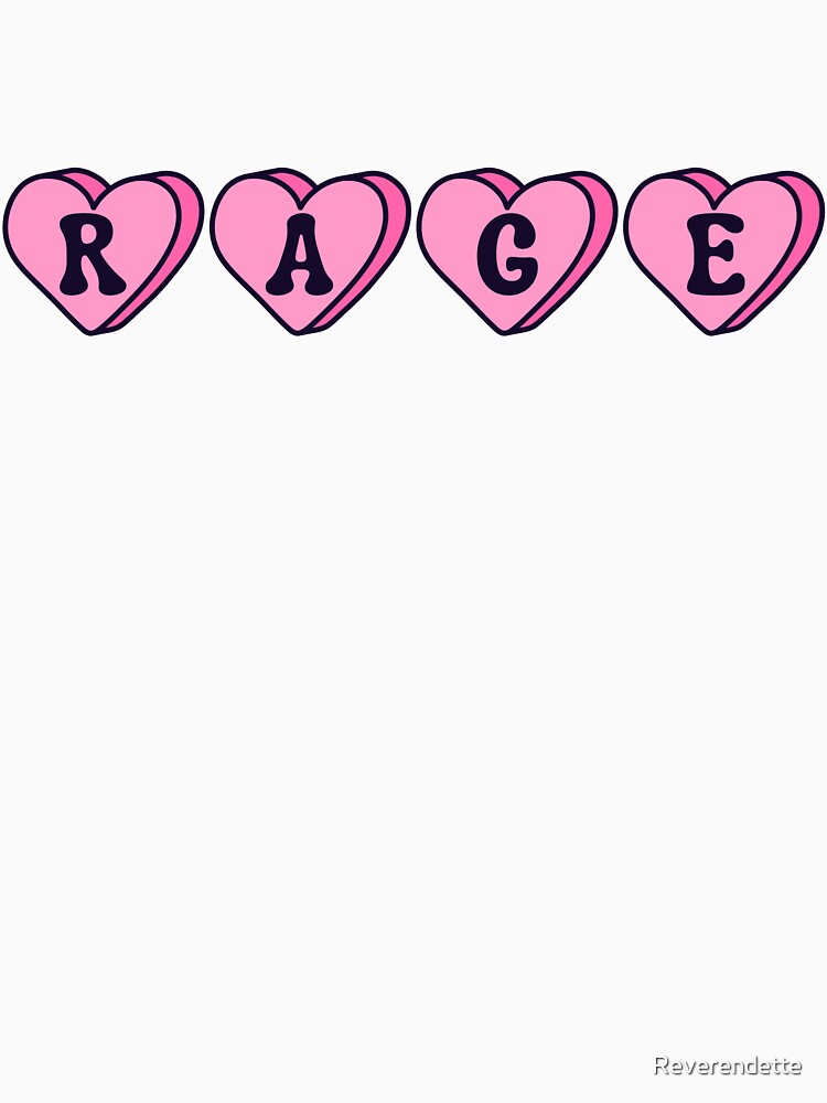 RAGE Candy Hearts - Sweet and Rebellious Aesthetic by Reverendette