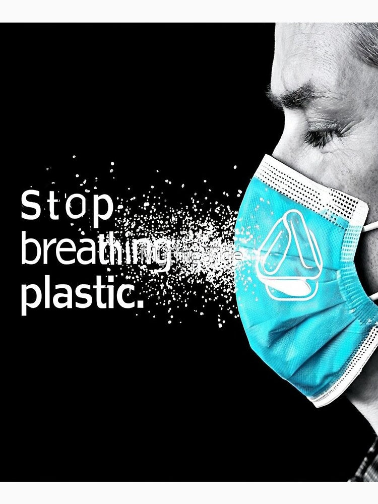 Stop Breathing Plastic T-Shirt – Anti-Pollution Ocean Awareness Tee by Mythic Tide