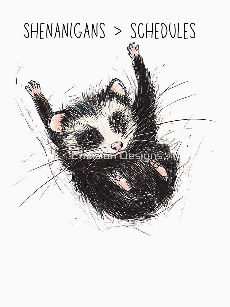 Shenanigan Opossum | Funny Possum Meme Tees and Stickers by Envision Designs
