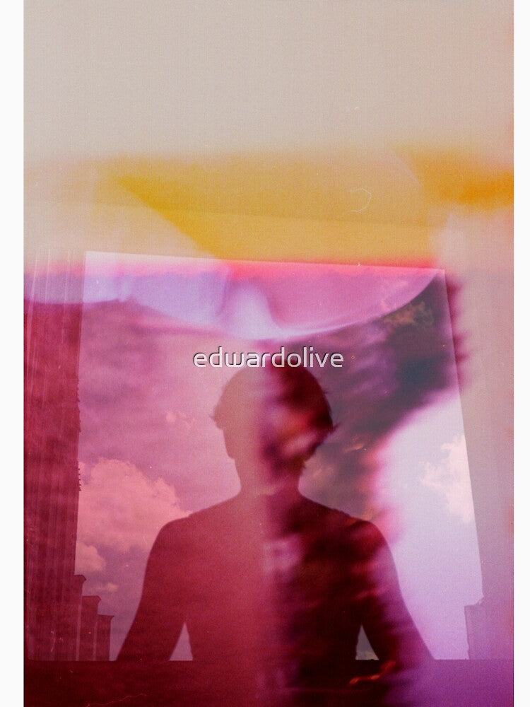 Portrait woman fantasy analog film double exposure by edwardolive
