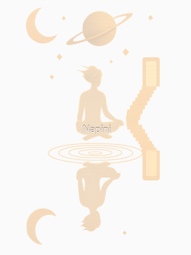 Surreal Solitude – Floating Figure in Dreamscape by Napini