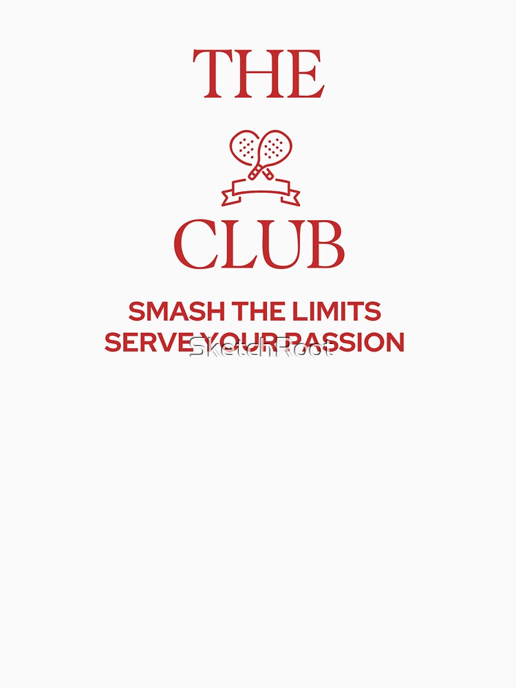 Red Padel Tennis Smash Passion Club Motto by SketchRoot