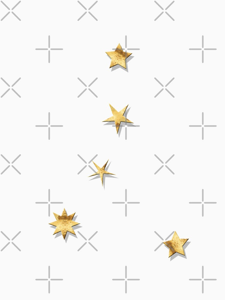 Cancer Golden Stars Constellation by Lelibeth