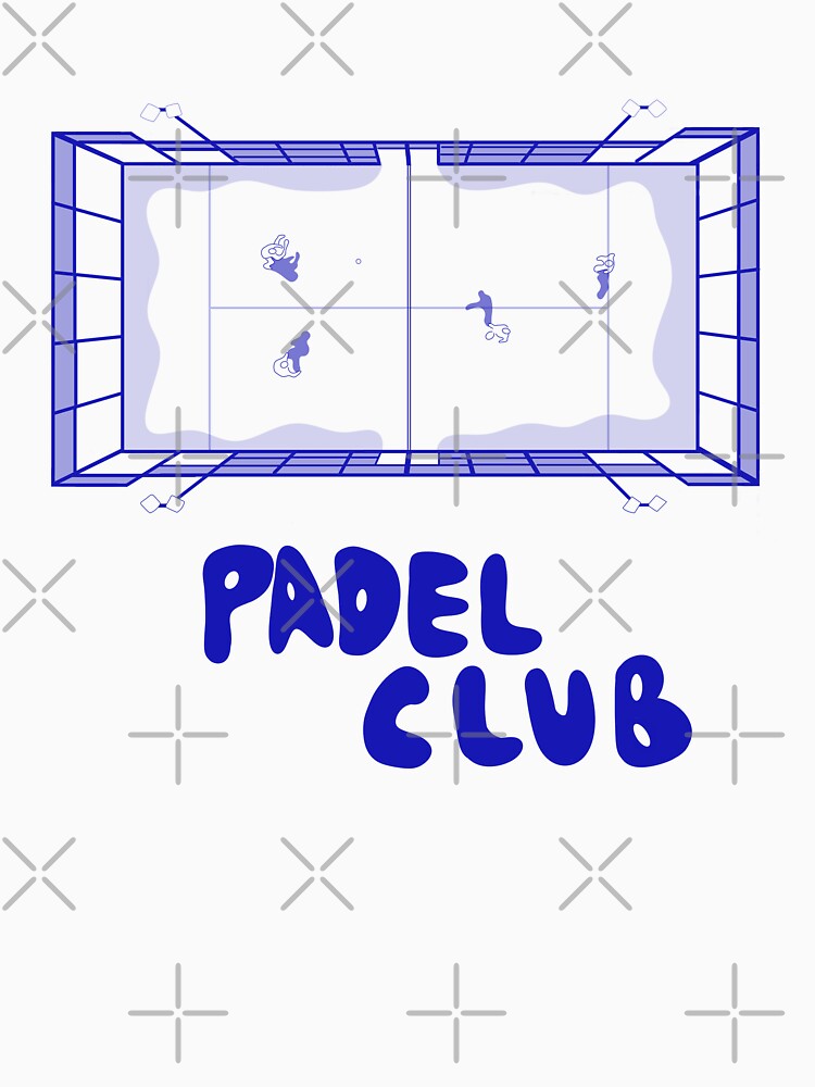 Padel court illustration, Padel club by Mouyouu
