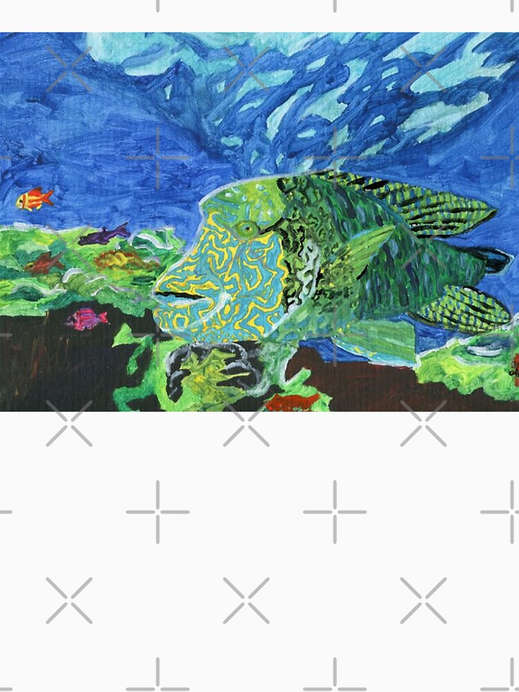 Humphead Wrasse ( Critically Endangered Fish) by ArtbyBrittney