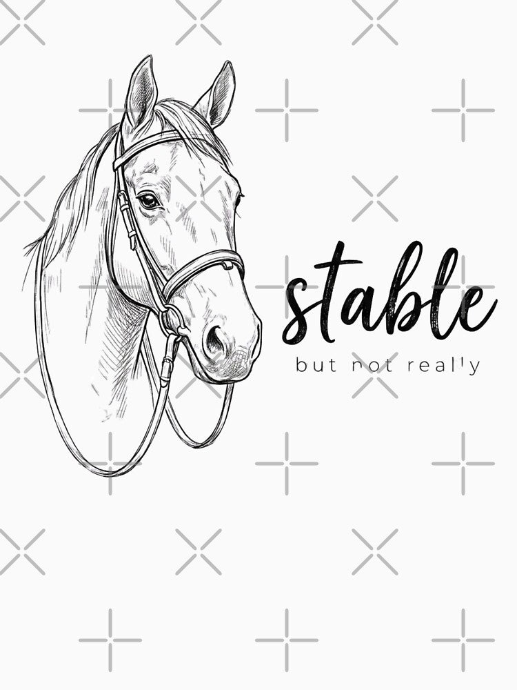 Stable But Not Really Funny Horse Girl Barn Life by sinkedink