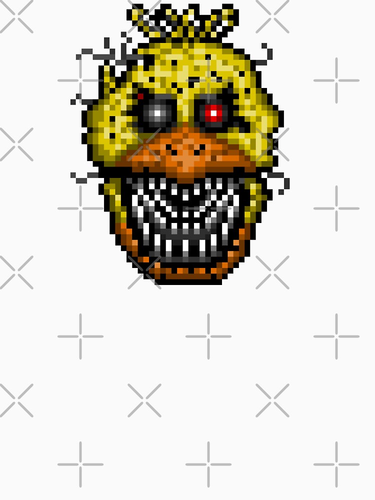 Five Nights at Freddys 4 - Nightmare Chica - Pixel art by GEEKsomniac