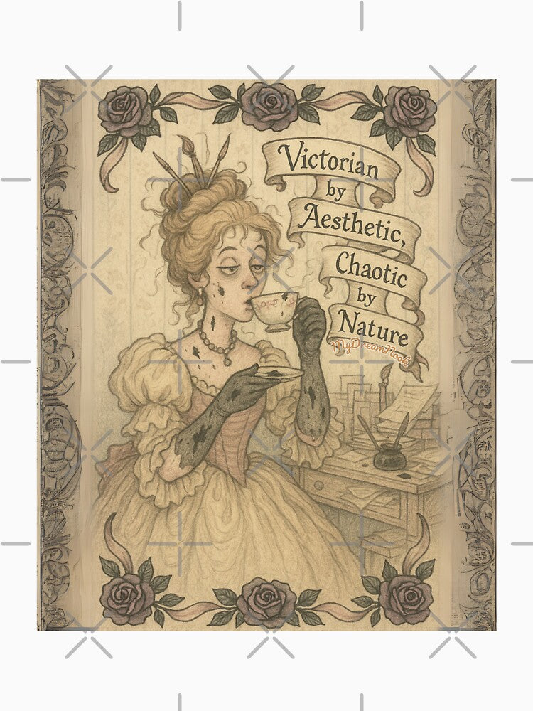 Victorian by Aesthetic, Chaotic by Nature – Funny Gothic Tea Art by My Dream Nook