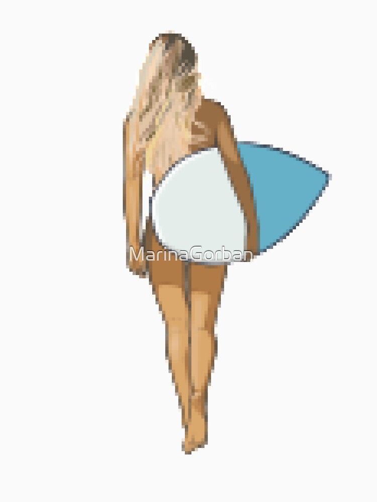 8 Bit Surfer Girl by ViewerEqualsPhoton