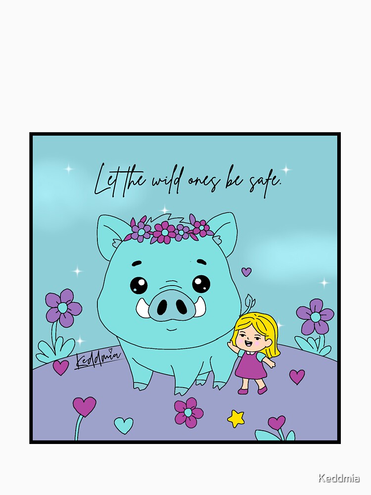 Let the Wild Ones Be Safe – Gentle Wildlife Illustration by Olga Schembri by Keddmia