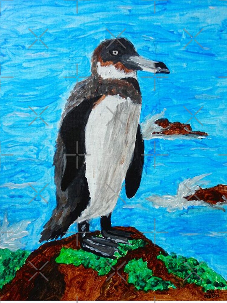 Galápagos Penguin (Critically Endangered) by ArtbyBrittney