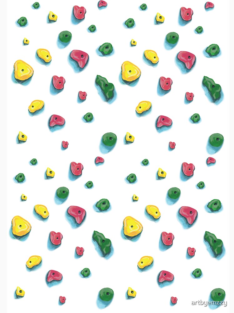 Bouldering Wall Pattern by artbyemzzy