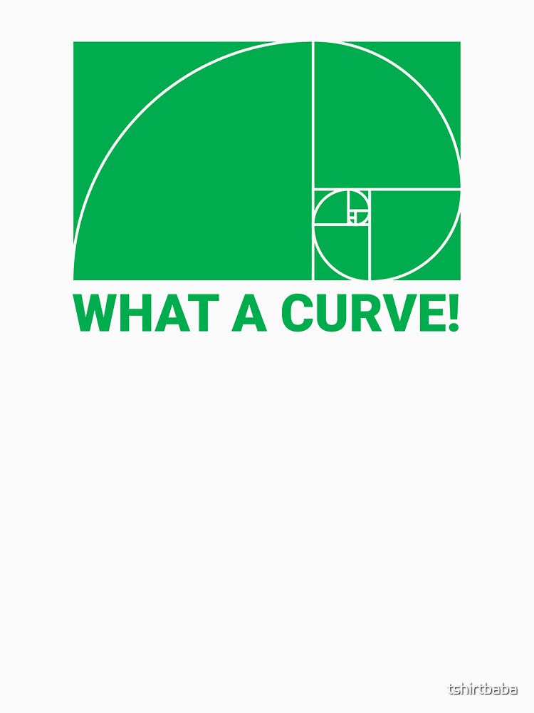 What a curve - Fibonacci series by tshirtbaba