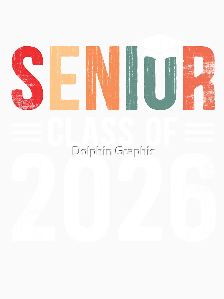 Senior Class of 2026 Vintage Retro Graduation Classic Aesthetic by Dolphin Graphic