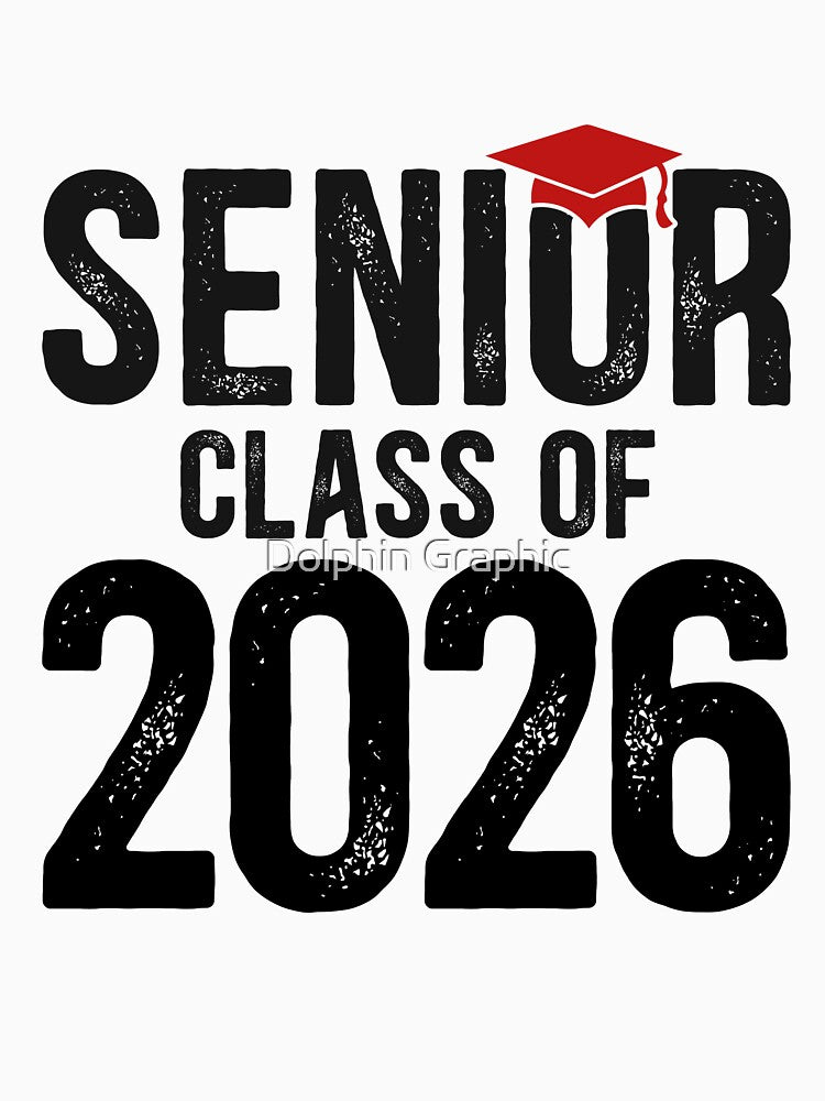 Senior Class of 2026 Graduate Vintage by Dolphin Graphic