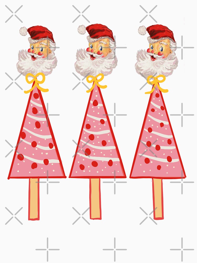 Santa Claus retro aluminum christmas trees by K Mussack