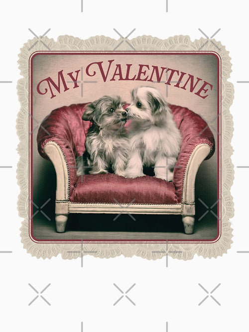 "My Valentine" Morkie Valentine's Couple by Grace-n-Gussy