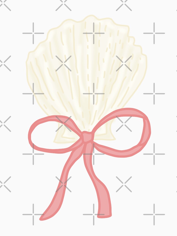 Seashell with Pink Bow by coastal collective