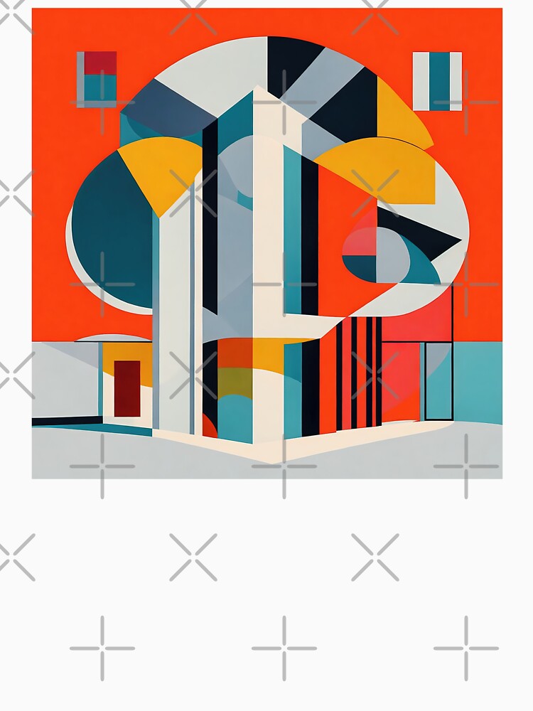 architectural tree | geometric buildings by Phoenix-Textile
