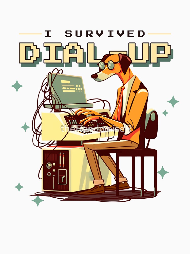 I Survived Dial-Up – Retro Internet Warrior by theRandomiseR
