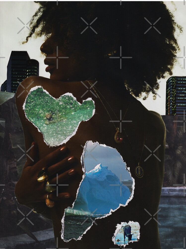 Surreal handmade collage "Scratch" by Everna-more