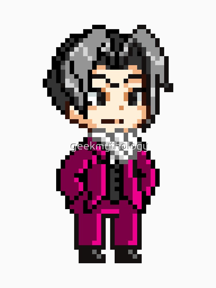 Miles Edgeworth Pixel Sprite by pixelcadia