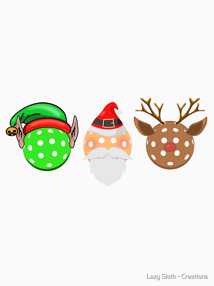 Pickleball Christmas by Lazy Sloth - Creations