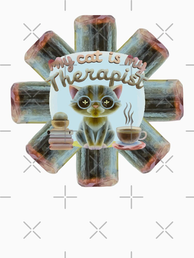 My Cat is My Therapist, Encircled by Tourmaline by ArtDesignTp