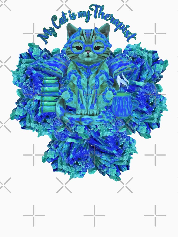 My Cat is My Therapist with Azurite by ArtDesignTp