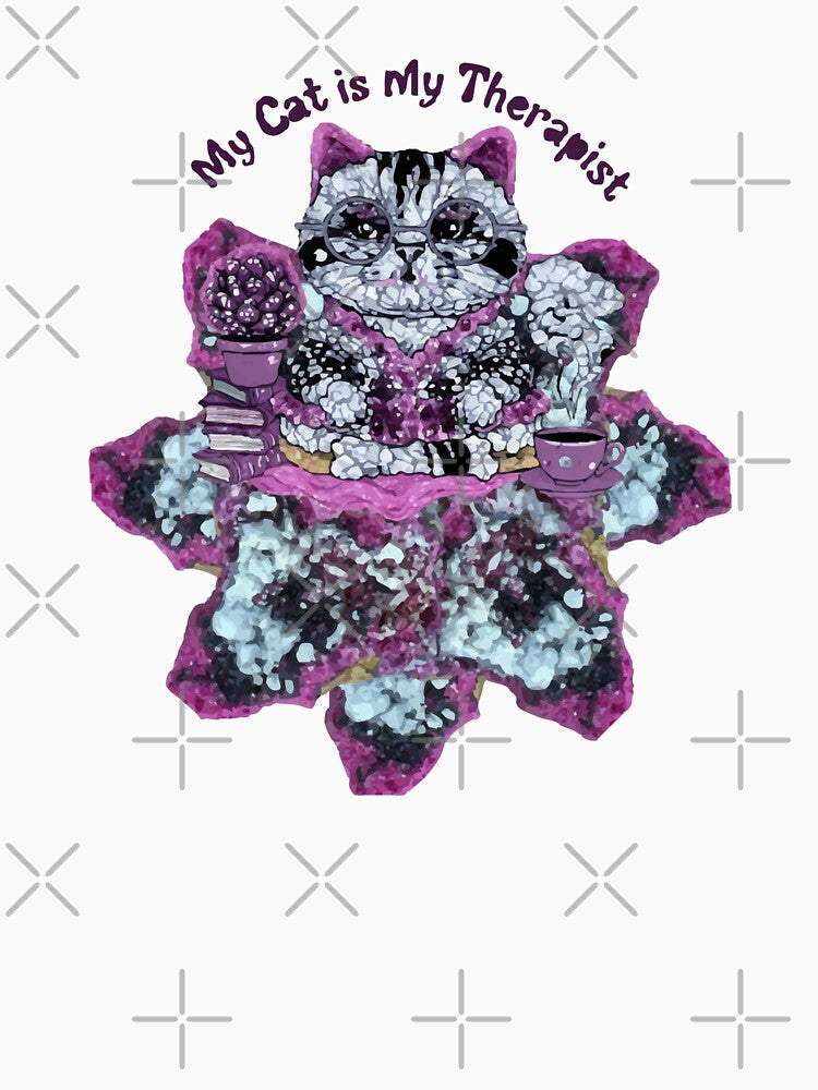 My Cat is My Therapist, Encircled by Erythrite by ArtDesignTp