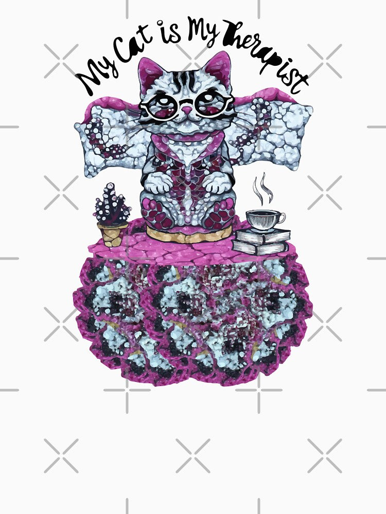 My Cat is My Therapist, Surrounded by Erythrite by ArtDesignTp