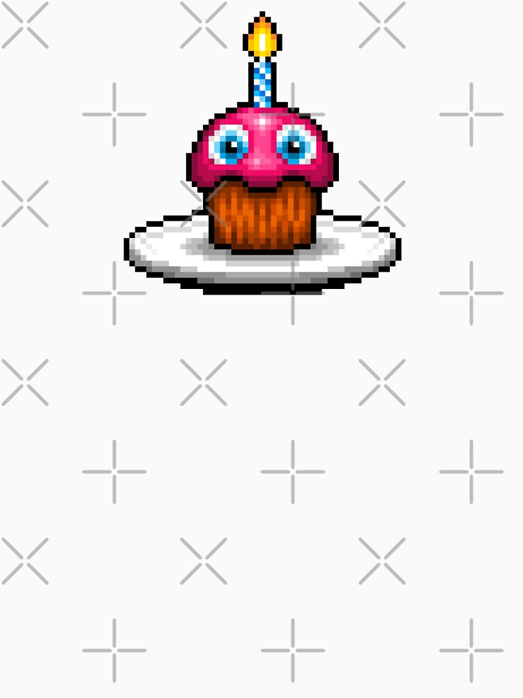 Five Nights at Freddy's 2 - Pixel art - Plated Cupcake by GEEKsomniac