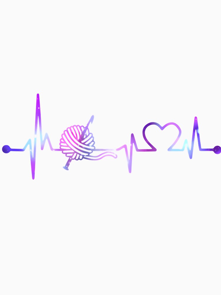 Crochet- Knitting Heartbeat Galaxy by MaudeGloria