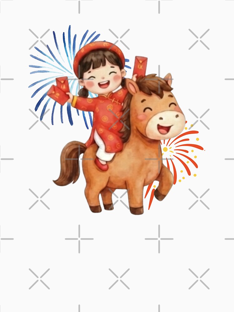 Cute girl in Lunar New Year by RosalinesEyes