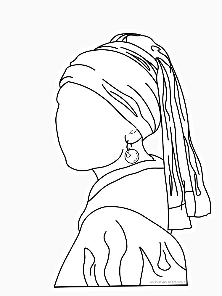 Modern Girl with a Peal Earring by Hailey  Reynolds