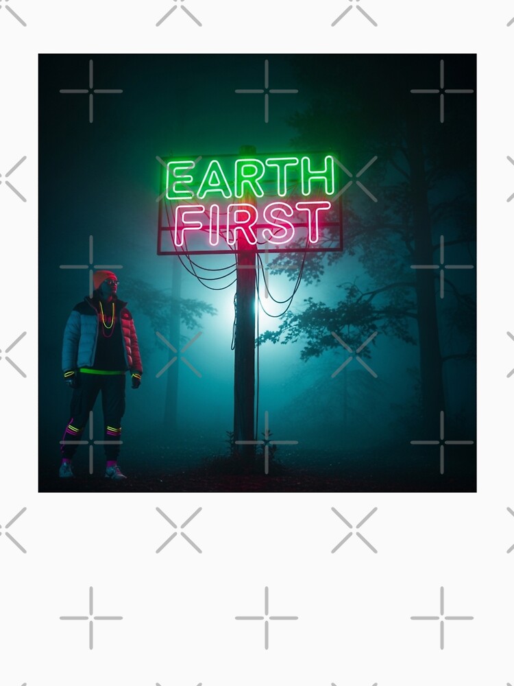 Earth First | Minimal Eco Nature Typography Design by DmaarGroup