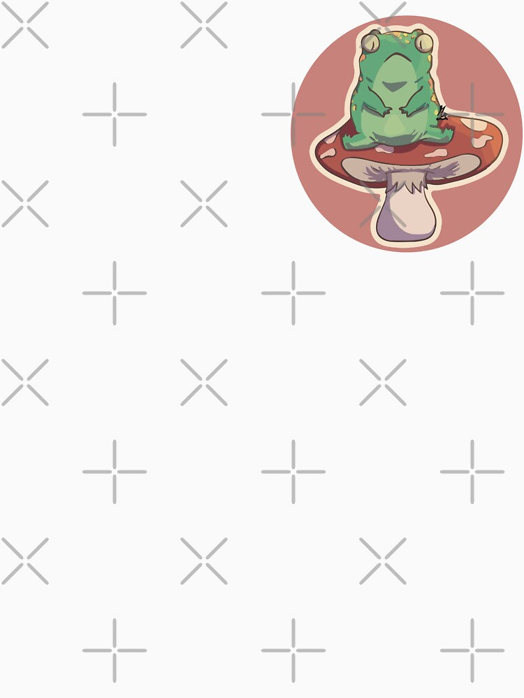 frog on a mushroom by mariasktch