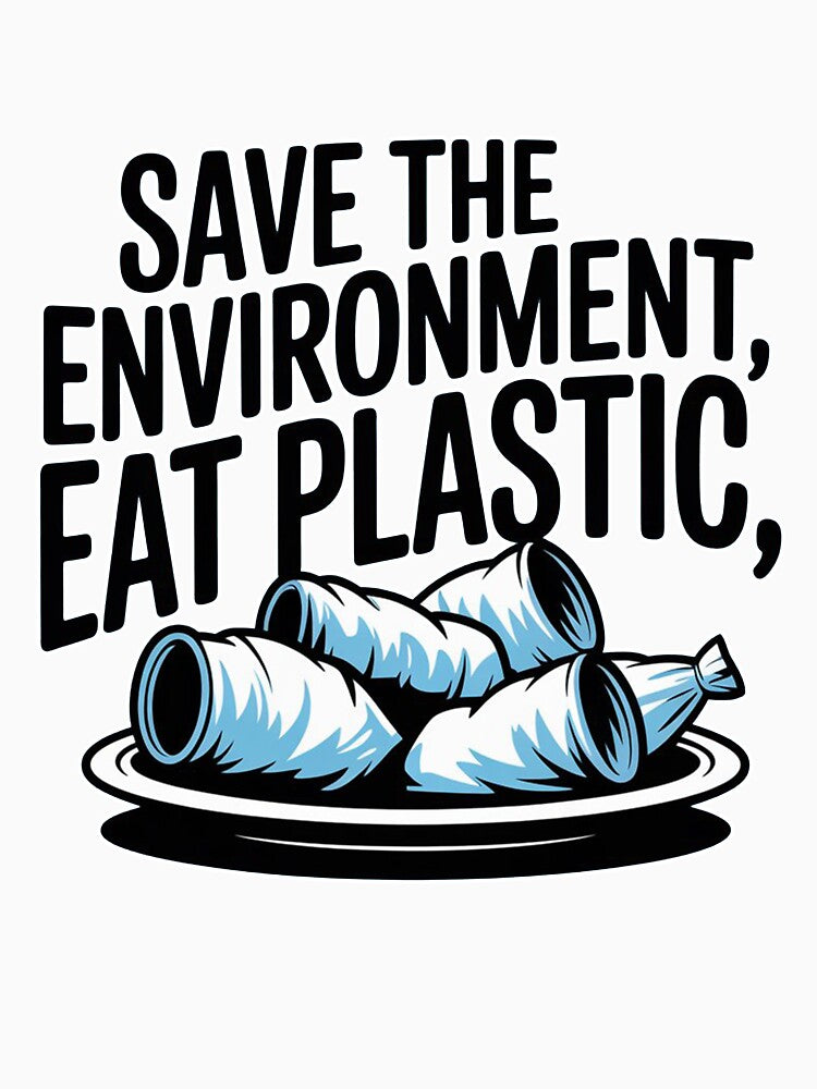 Save The Environment Eat Plastic by ChearshiPrints