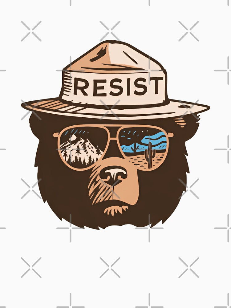 Bear Resist Protect Our National Parks - Save the environment public lands wild spirit by HumansStuck12
