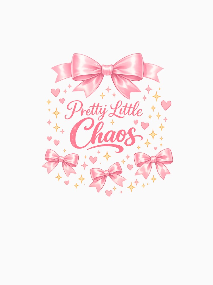 Pretty Little Chaos – Coquette Pink Bow Aesthetic by Aura.Creative