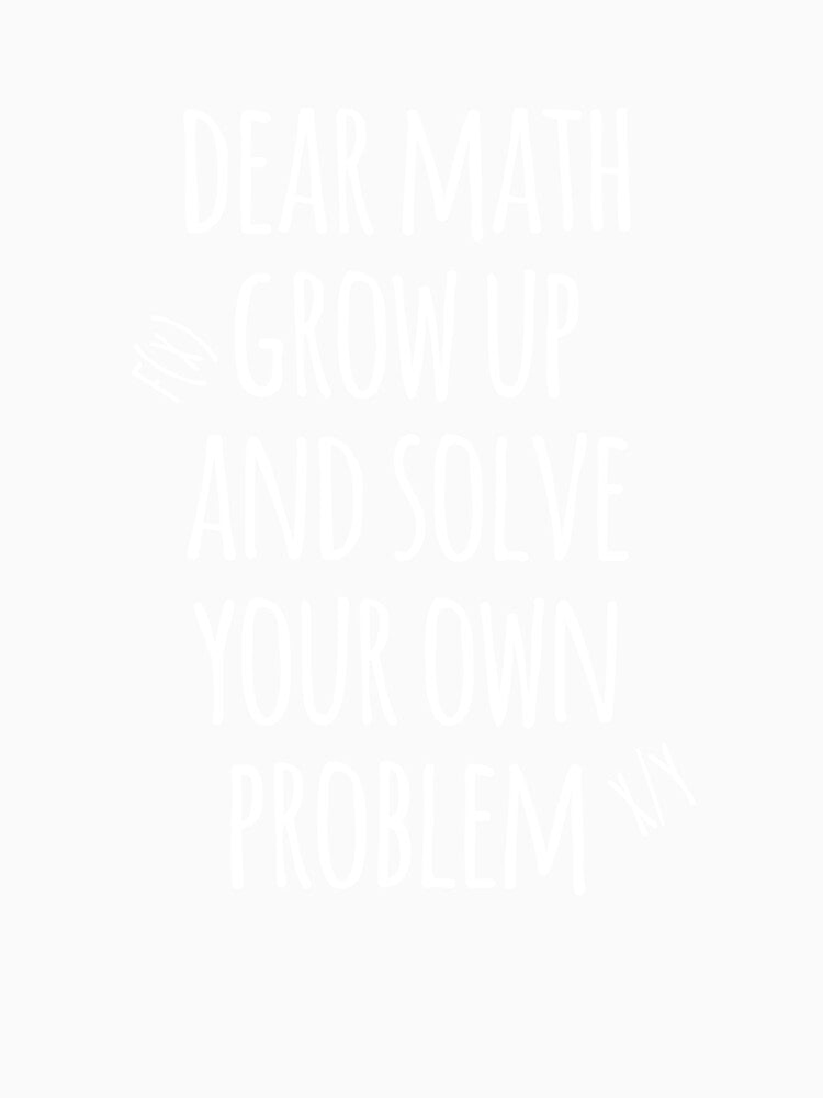 Funny Math Shirt for Teen Girls Tween Women Teacher College by beruc